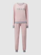 DKNY Pyjama aus Baumwoll-Viskose-Mix in Rosa, Größe M