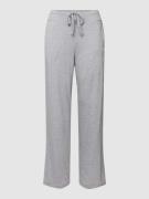 DKNY Pyjama-Hose mit Logo-Bund Modell 'Sleep Jogger' in Mittelgrau, Gr...