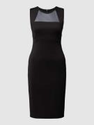 DKNY Knielanges Kleid mit Rundhalsausschnitt Modell 'SCUBA' in Black, ...