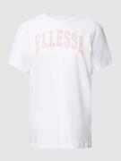 Ellesse T-Shirt mit Melange-Optik Modell 'Tressa' in Weiss, Größe M