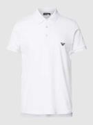 Emporio Armani Poloshirt mit Logo-Stitching Modell 'BROIDERY' in Weiss...