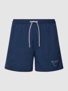Emporio Armani Badehose mit Label-Patch Modell 'SPONGE EAGLE' in Dunke...