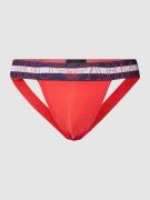 Emporio Armani Jockstrap mit eingewebtem Logo Modell 'MEGALOGO' in Rot...