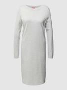 Esprit Knielanges Kleid mit U-Ausschnitt in Silber Melange, Größe XL