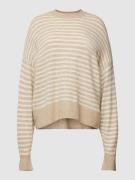 Esprit Strickpullover mit Strukturmuster in Sand, Größe S