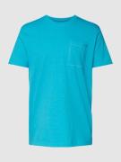 Esprit T-Shirt mit Brusttasche in Hellblau, Größe S