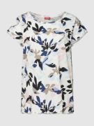 Esprit T-Shirt mit floralem Muster in Offwhite, Größe S