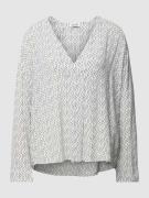 Esprit Bluse aus Viskose mit Allover-Muster in Offwhite, Größe XS