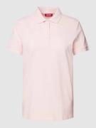 Esprit Poloshirt in unifarbenem Design in Rosa, Größe S