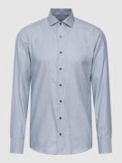 Eterna Slim Fit Business-Hemd mit Allover-Muster in Bleu, Größe 43