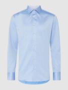 Eterna Regular Fit Business-Hemd aus Twill in Bleu, Größe 39