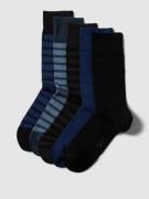 Falke Socken mit Stretch-Anteil im 5er-Pack in Blau, Größe 39/42