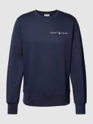 Gant Sweatshirt mit Label-Print in Marine, Größe S