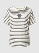 Gant T-Shirt aus reiner Baumwolle in Offwhite, Größe S