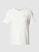 Gant T-Shirt mit Label-Stitching Modell 'ARCH' in Offwhite, Größe S