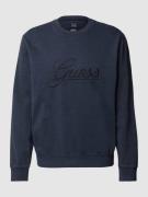 Guess Sweatshirt mit Label-Stitching in Marine, Größe S