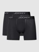 Jockey Trunks in unifarbenem Design in Black, Größe S