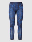 Jockey Lange Pants mit Allover-Muster in Blau, Größe S