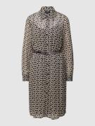 JOOP! Blusenkleid aus Viskose mit Allover-Muster in Hazel, Größe 34