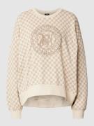 JOOP! Sweatshirt mit Allover-Muster und Label-Stitching in Beige, Größ...