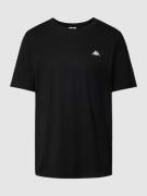 Kappa T-Shirt mit Label-Stitching in Black, Größe S