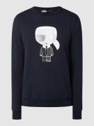 Karl Lagerfeld Sweatshirt mit Karl-Print in Dunkelblau, Größe M