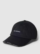 Karl Lagerfeld Base Cap mit Label-Stitching in Black, Größe One Size