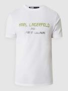 Karl Lagerfeld T-Shirt mit Logo in Weiss, Größe S