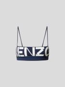 Kenzo Bustier mit Label-Print in Dunkelblau, Größe L