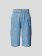 Kenzo Jeansshorts mit Taillengürtel in Jeansblau, Größe M