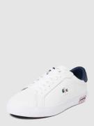 Lacoste Sneaker aus Leder mit Label-Details Modell 'POWERCOURT' in Wei...
