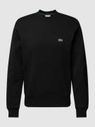 Lacoste Sweatshirt in Melange-Optik in Black, Größe M