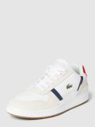 Lacoste Sneaker aus Leder mit Kontrastbesatz in Weiss, Größe 41