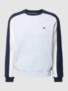 Lacoste Sweatshirt im Colour-Blocking-Design in Hellblau, Größe M