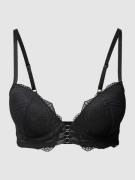 LASCANA Push-Up-BH mit Spitzenbesatz Modell 'Elenora' in Black, Größe ...