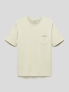 Mango T-Shirt mit Brusttasche in Mittelgrau Melange, Größe 164
