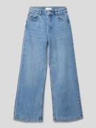 Mango Wide Fit Jeans mit Eingrifftaschen in Blau, Größe 140