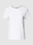 Marc O'Polo T-Shirt mit Label-Print in Weiss, Größe S