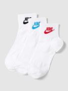 Nike Socken mit Label-Print im 3er-Pack Modell 'EVERYDAY' in Weiss, Gr...