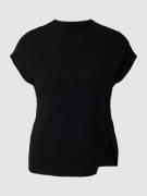OPUS T-Shirt mit Strukturmuster Modell 'Palimi' in Black, Größe 40