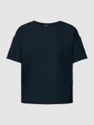 OPUS T-Shirt mit Strukturmuster Modell 'Sellona' in Blau, Größe 40