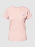 Polo Ralph Lauren T-Shirt mit Logo-Stitching in Rose, Größe XS