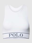 Polo Ralph Lauren Bralette mit Label-Detail in Weiss, Größe XS