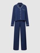 Polo Ralph Lauren Pyjama mit Label-Stitching in Marineblau, Größe XL