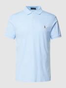 POLO RALPH LAUREN Poloshirt mit Label-Stitching in Hellblau, Größe L