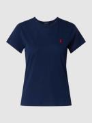 Polo Ralph Lauren T-Shirt mit Logo-Stitching in Blau, Größe M