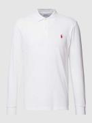 Polo Ralph Lauren Poloshirt mit Label-Stitching in Weiss, Größe XL