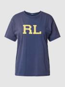 Polo Ralph Lauren T-Shirt mit Label-Print Modell  'PRIDE' in Marinebla...
