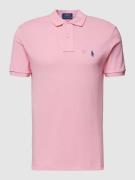 Polo Ralph Lauren Poloshirt mit Logo-Stitching in Rosa, Größe S