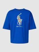 Polo Ralph Lauren T-Shirt mit Logo- und Label-Print in Royal, Größe S